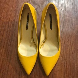 Zara mustard yellow shoes